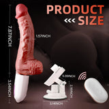 Silicone Electric Dildo Vibrator - 3-in-1 Vibration, Warming, Swing Mode - AVYXO