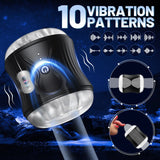 Vibrating Male Masturbator - 12 Vibration Modes, Oral Sex Pleasure - AVYXO