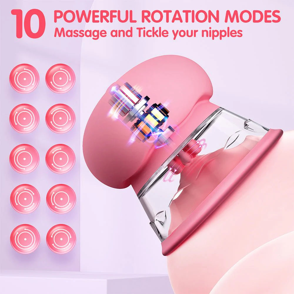 AAV BlissBuds Clamps - 3 Brush Heads Nipple Vibrator - AVYXO