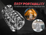 Male Masturbator Sex Toys Transparent Mens Strocker Cup - Soft TPE Pocket Pussy Masturbation Cup Sleeves - AVYXO