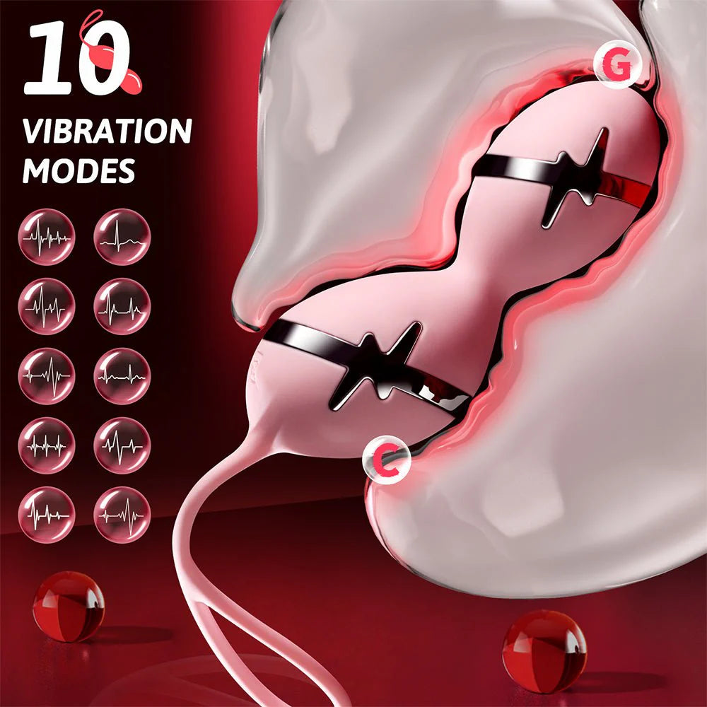 APP Remote Control Electroshock jumping egg strong shock force adult erotic sex toys couples conditioning, anal adult men and women toys - AVYXO