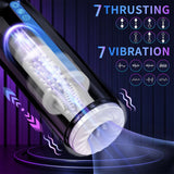 PreviousNext       Automatic Male Masturbator,Male Sex Toys with 7 Thrusting & Vibration Modes Electric Pocket Pussy - AVYXO