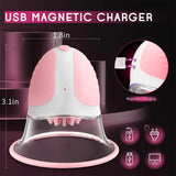 Nipple Sex Toys for Women,Nipple Toy Manual Sucking Stimulator Massager with 10 Vibrator Rotation Modes, 3 Brush Heads Nipple Clamps Adult Sex Toys - AVYXO