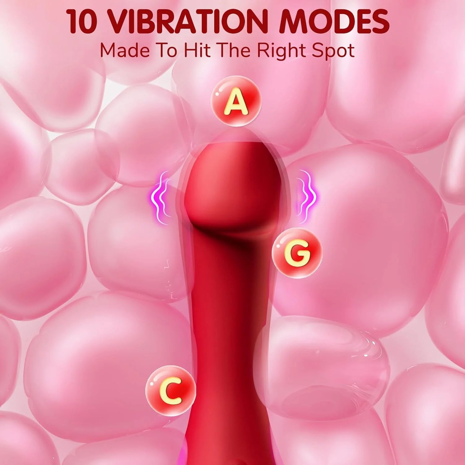 Rose Vibrator 10 Tongue Licking & Vibration Modes - AVYXO