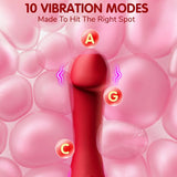 Rose Vibrator 10 Tongue Licking & Vibration Modes - AVYXO