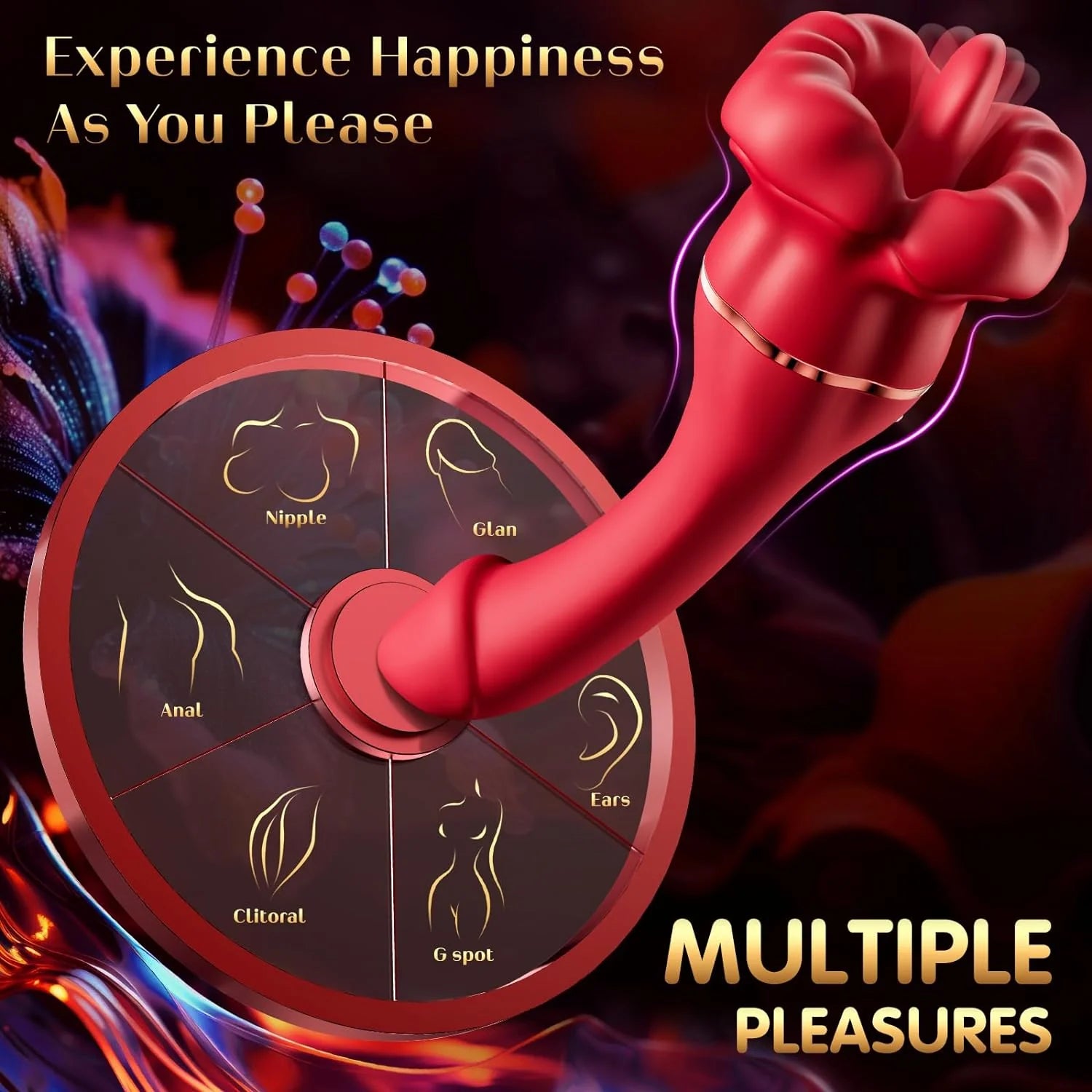 Rose Vibrator 10 Tongue Licking & Vibration Modes - AVYXO