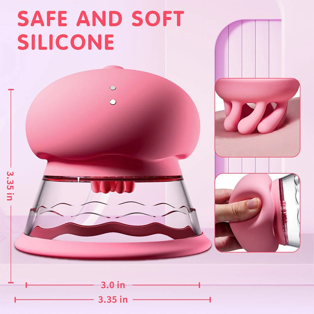 AAV BlissBuds Clamps - 3 Brush Heads Nipple Vibrator - AVYXO