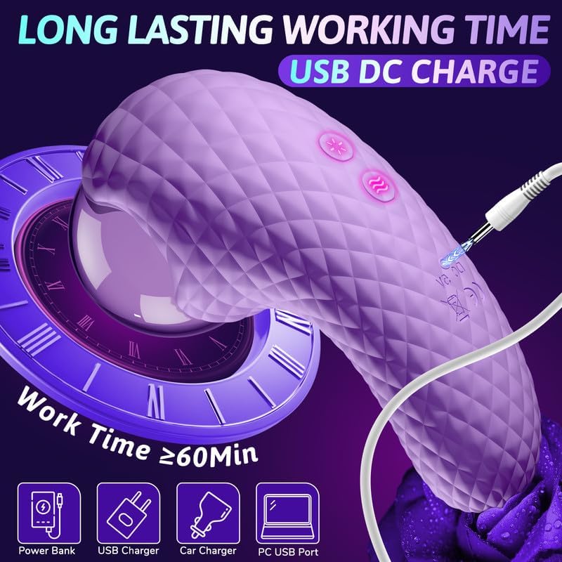 Electric Pulse Vibrator Wand - 10 Modes for G-Spot, Clitoral, Nipple, Anal Stimulation, Magic Wand Small Vibrators for Women Pleasur - AVYXO