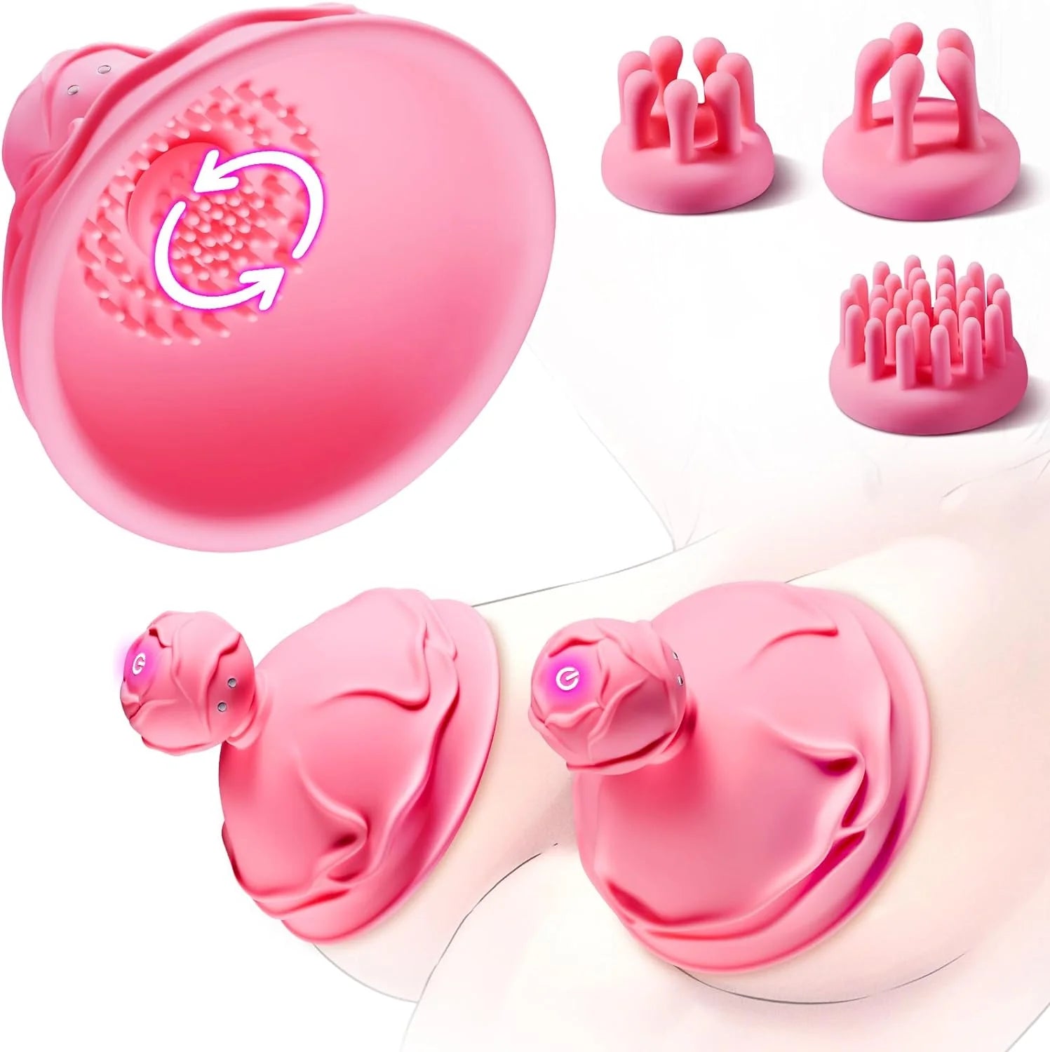 PreviousNext       Nipple Toys Sex Toys for Women- Female Sex Toys adylt Toys Sucking Stimulator with 10 Rotating for Nipple Clitoral Vibration - AVYXO