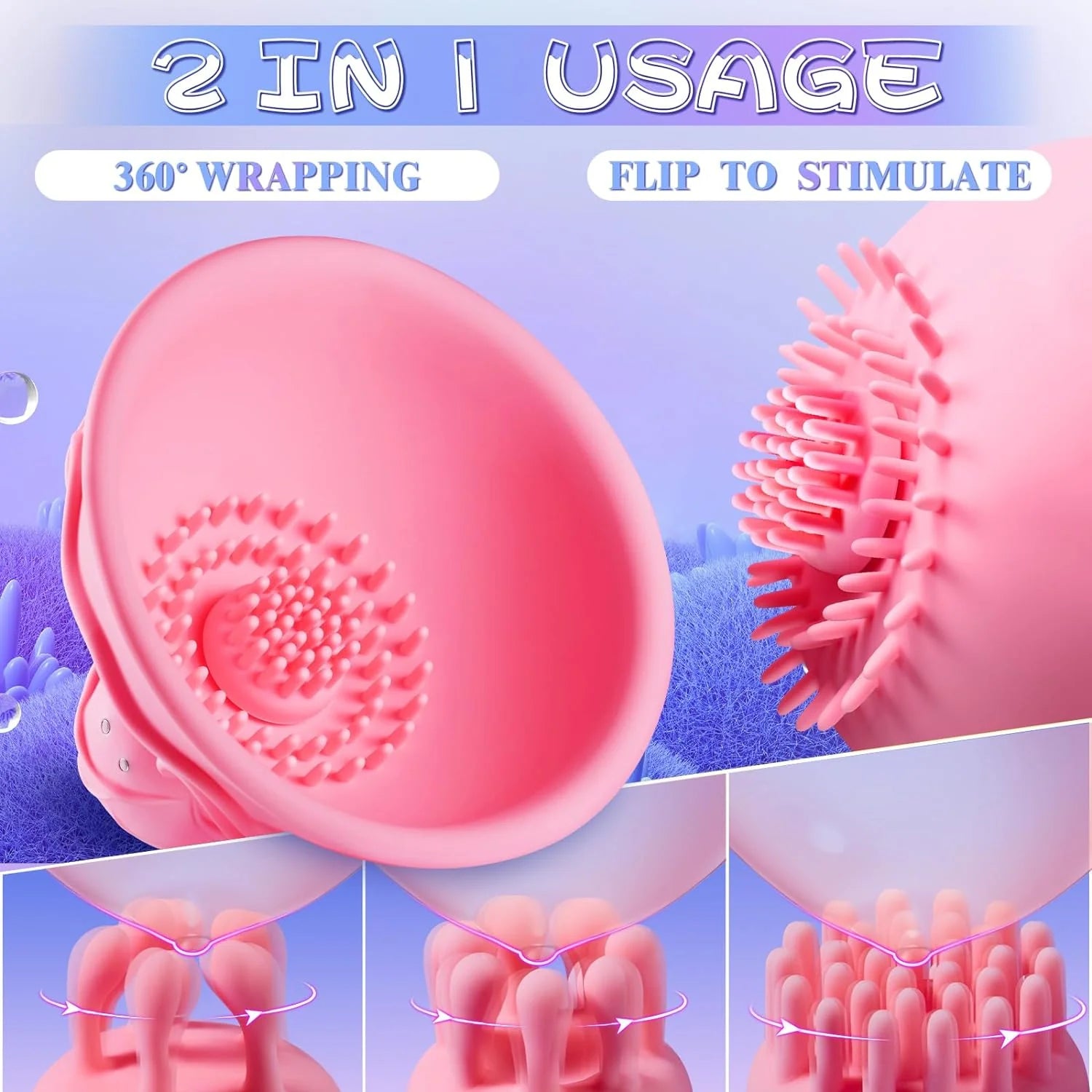 PreviousNext       Nipple Toys Sex Toys for Women- Female Sex Toys adylt Toys Sucking Stimulator with 10 Rotating for Nipple Clitoral Vibration - AVYXO