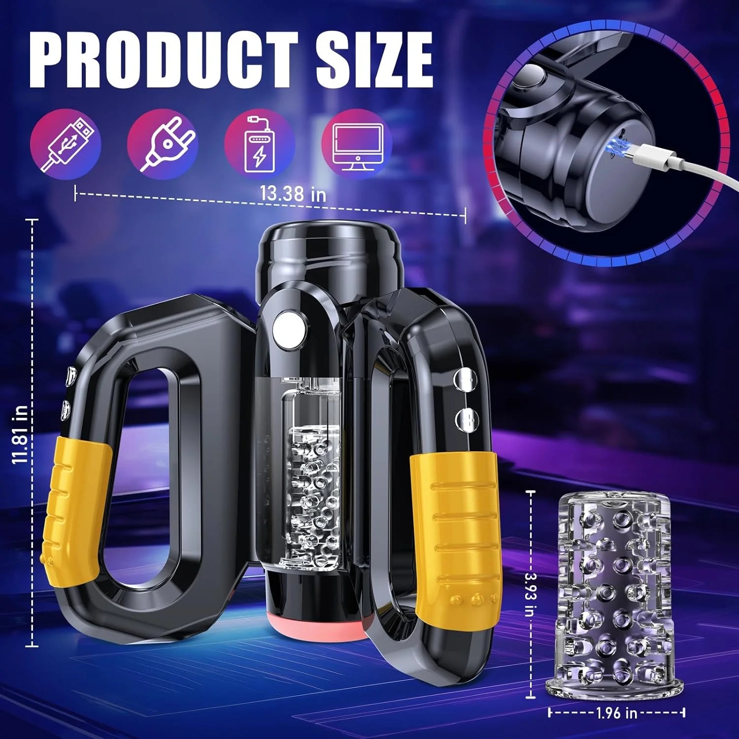 Automatic Male Masturbators Sex Toys for Men，Male Stroker with 10 Thrusting & Rotating Modes, Male Masturbator Adult Sex Toys & Games - AVYXO