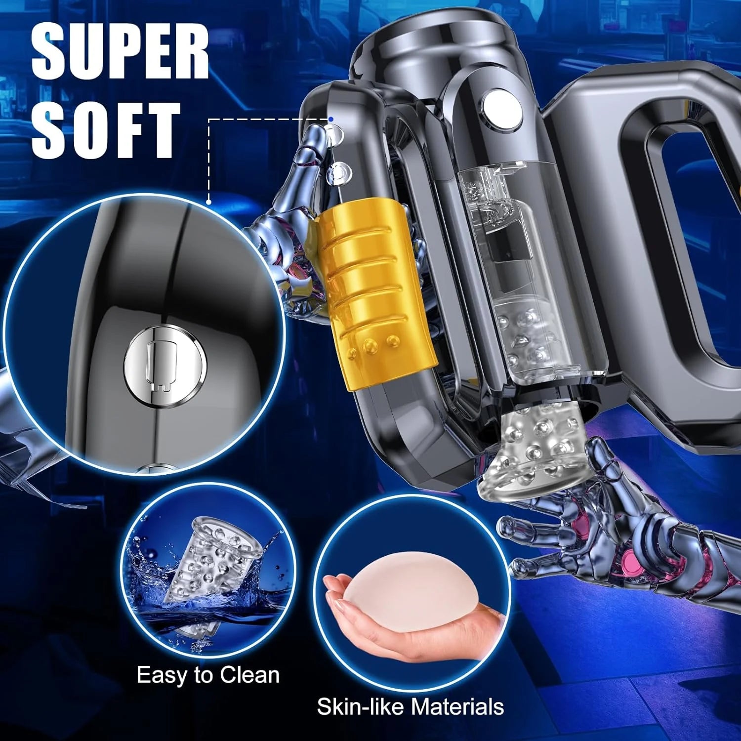 Automatic Male Masturbators Sex Toys for Men，Male Stroker with 10 Thrusting & Rotating Modes, Male Masturbator Adult Sex Toys & Games - AVYXO