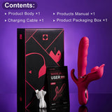 Premium 3-in-1 Rabbit Vibrator - Explore 10 Thrusting, 10 Flapping, and 10 Vibration Modes for Ultimate Women and Couples Pleasure - AVYXO