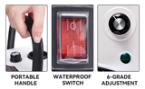 Handheld Steam Cleaner, 2500W High Pressure Steamer for Cleaning, 6 Speeds Portable Steam Cleaner Machine with 3 Brush Heads & Window Squeegee for Kitchen Furniture Bathroom Car - AVYXO