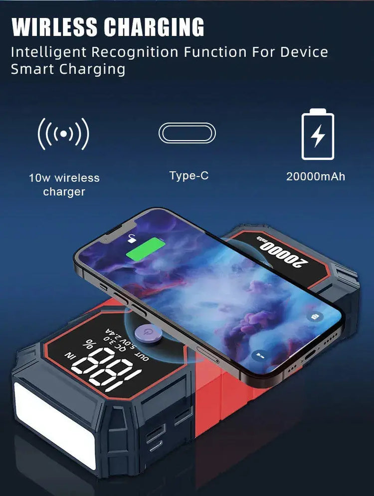 E-FAST  12v power bank with battery rescue starter car rescue starting power supply - AVYXO
