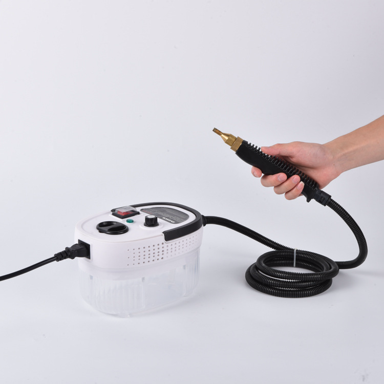 Handheld Steam Cleaner, 2500W High Pressure Steamer for Cleaning, 6 Speeds Portable Steam Cleaner Machine with 3 Brush Heads & Window Squeegee for Kitchen Furniture Bathroom Car - AVYXO