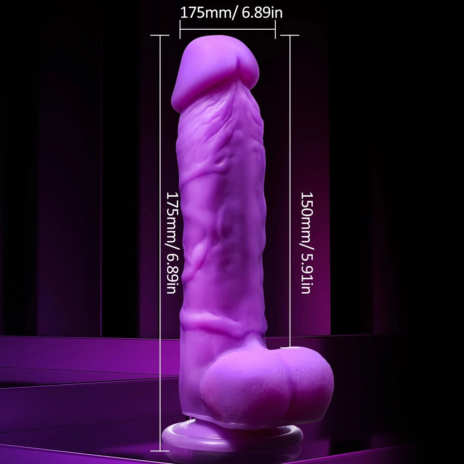 Premium Silicone Female Pleasure Toy - Suction Cup Design for Couples - AVYXO