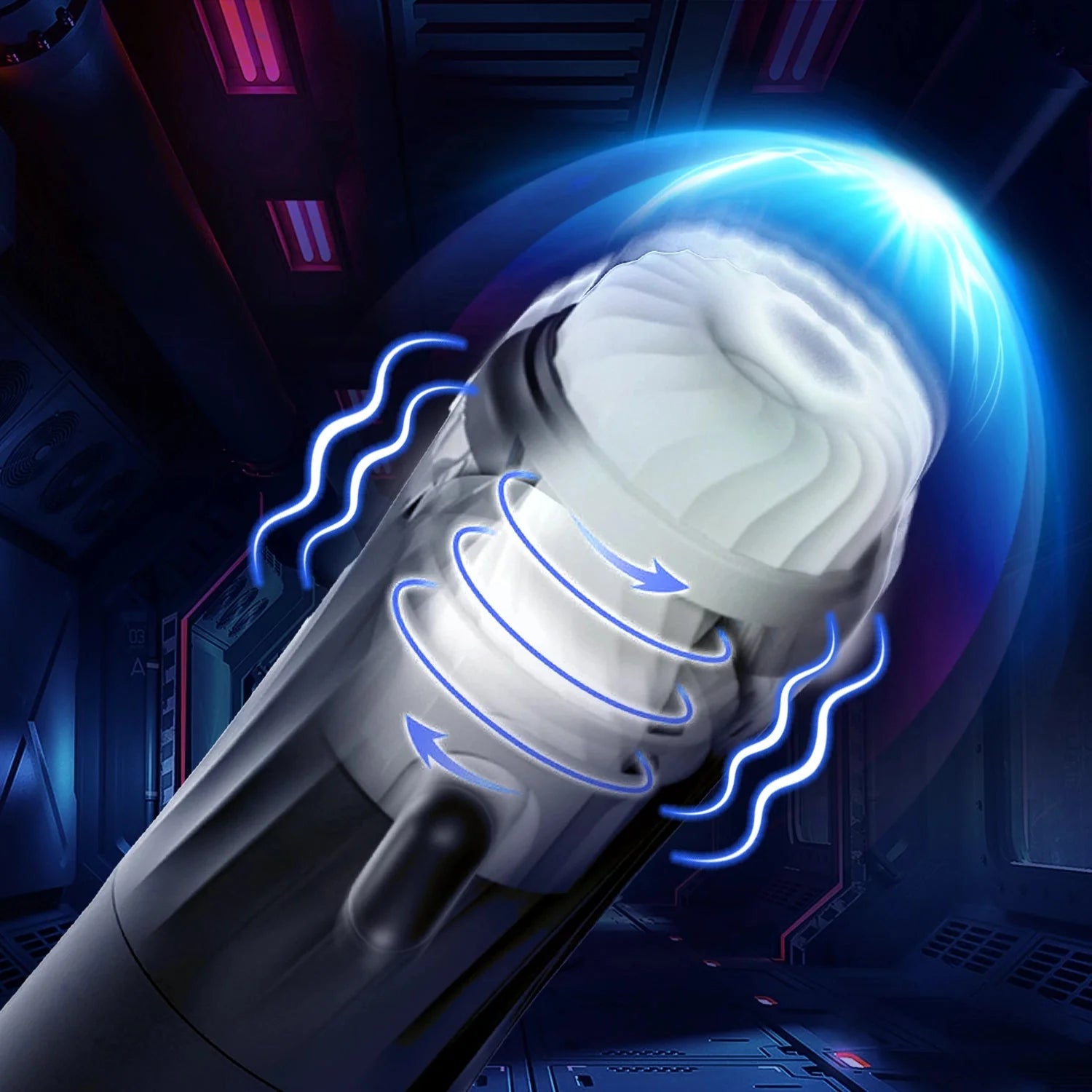 Rocket Adult Male Sex Toy - 3 Twist & 5 Thrust Modes, Hands-Free Heated - AVYXO