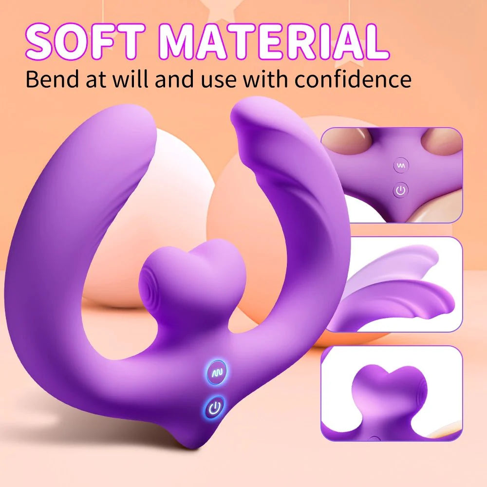 Strapless G-Spot Dildo - 3 Motors & 10 Vibrations - AVYXO